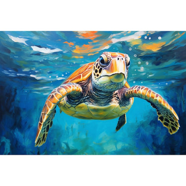 Sea Turtle Painting Canvas